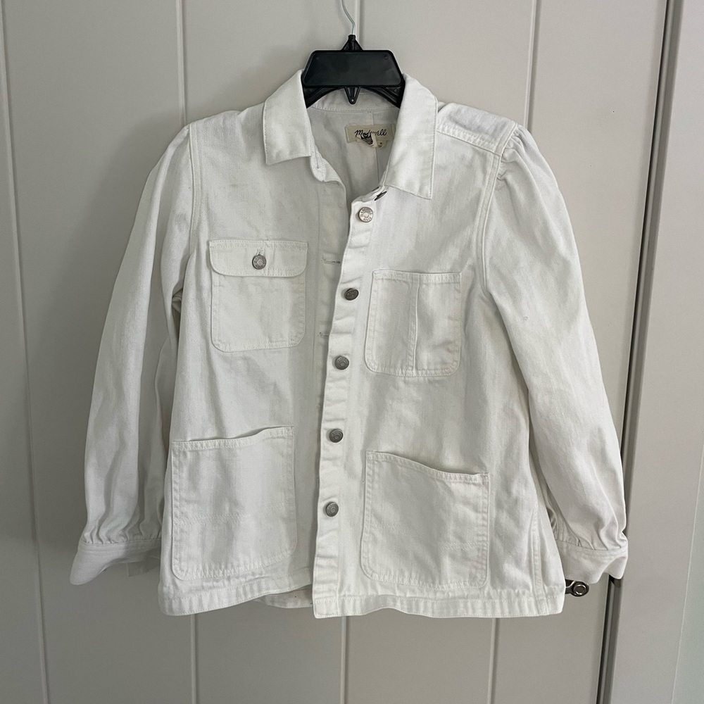 Madewell Ivory Denim Jacket